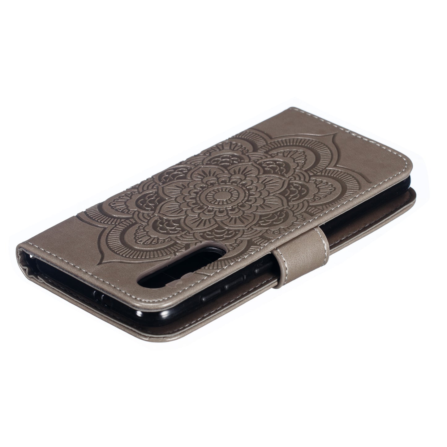 For Xiaomi Mi 9 SE Imprint Mandala Flower Phone Cover Wallet Leather Case