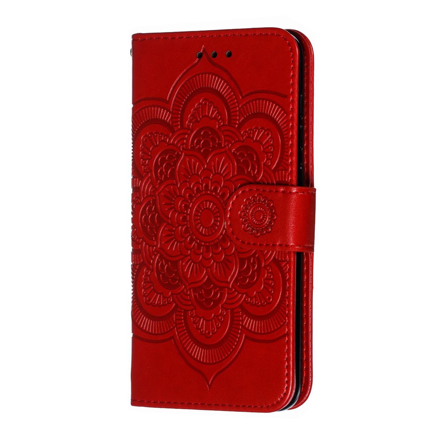 For Xiaomi Mi 9 SE Imprint Mandala Flower Phone Cover Wallet Leather Case