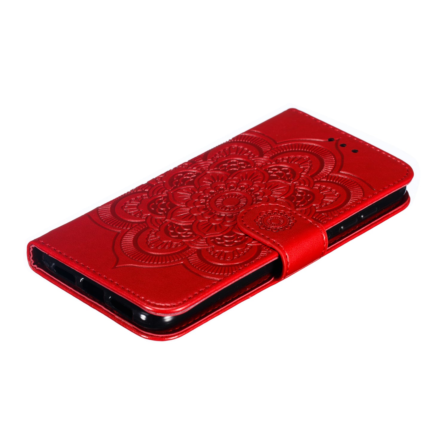 For Xiaomi Mi 9 SE Imprint Mandala Flower Phone Cover Wallet Leather Case