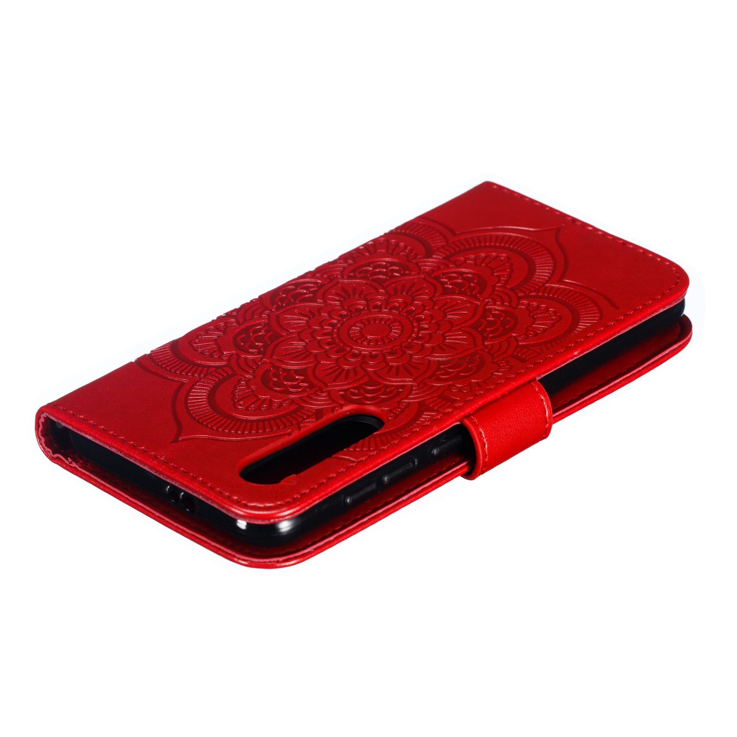 For Xiaomi Mi 9 SE Imprint Mandala Flower Phone Cover Wallet Leather Case