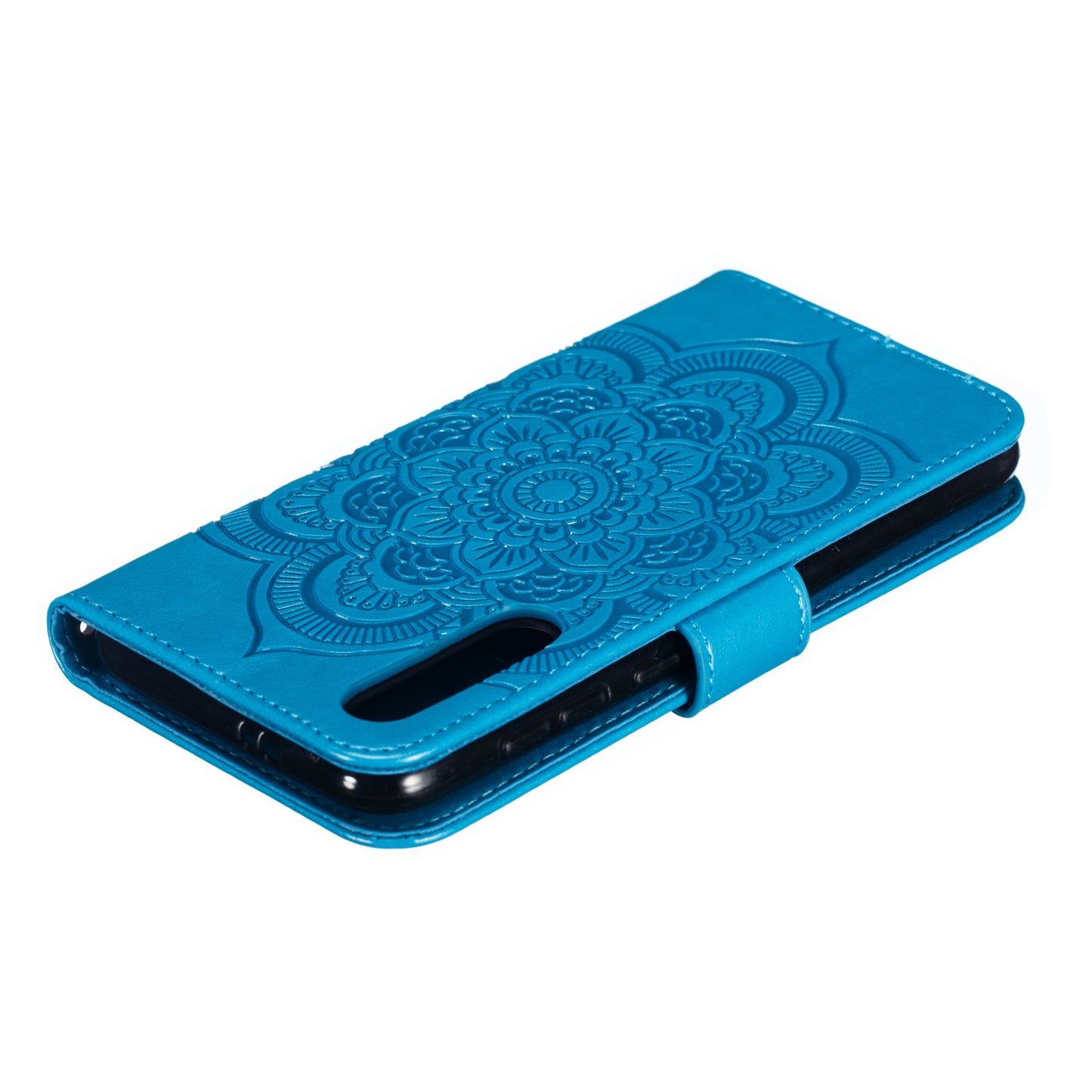 For Xiaomi Mi 9 SE Imprint Mandala Flower Phone Cover Wallet Leather Case