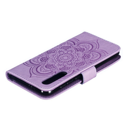 For Xiaomi Mi 9 SE Imprint Mandala Flower Phone Cover Wallet Leather Case