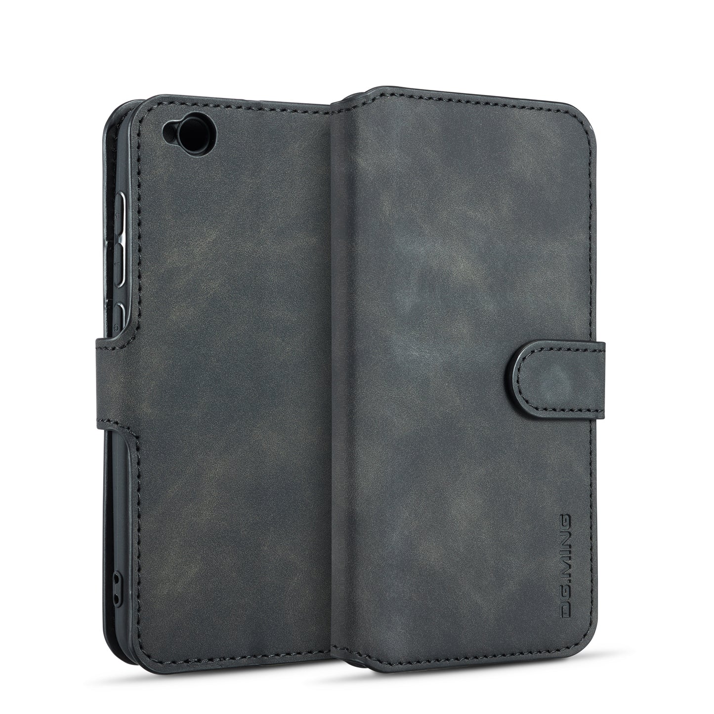 DG.MING Retro Style Wallet Leather Stand Case for Xiaomi Redmi Go