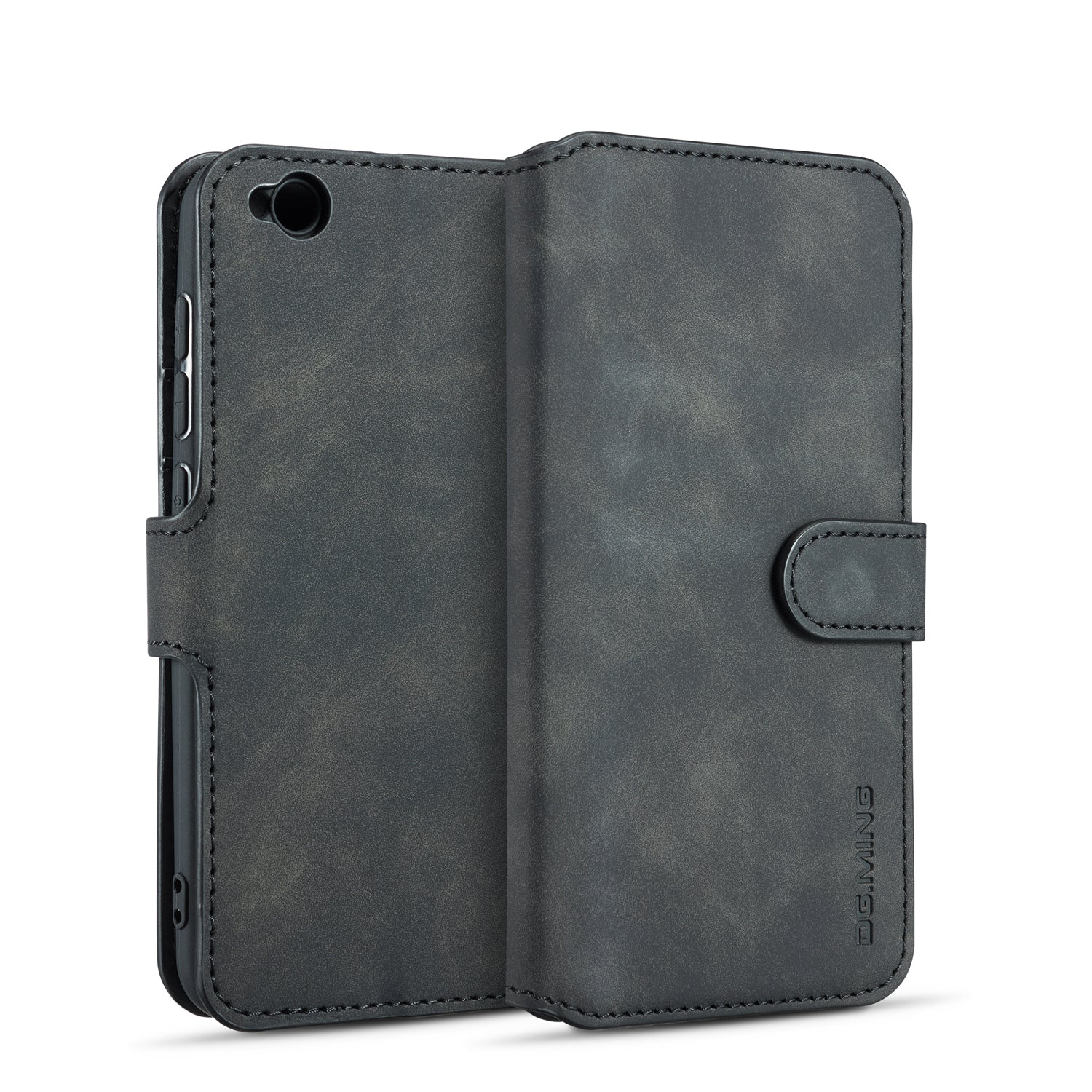 DG.MING Retro Style Wallet Leather Stand Case for Xiaomi Redmi Go