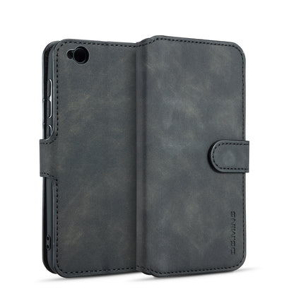 DG.MING Retro Style Wallet Leather Stand Case for Xiaomi Redmi Go