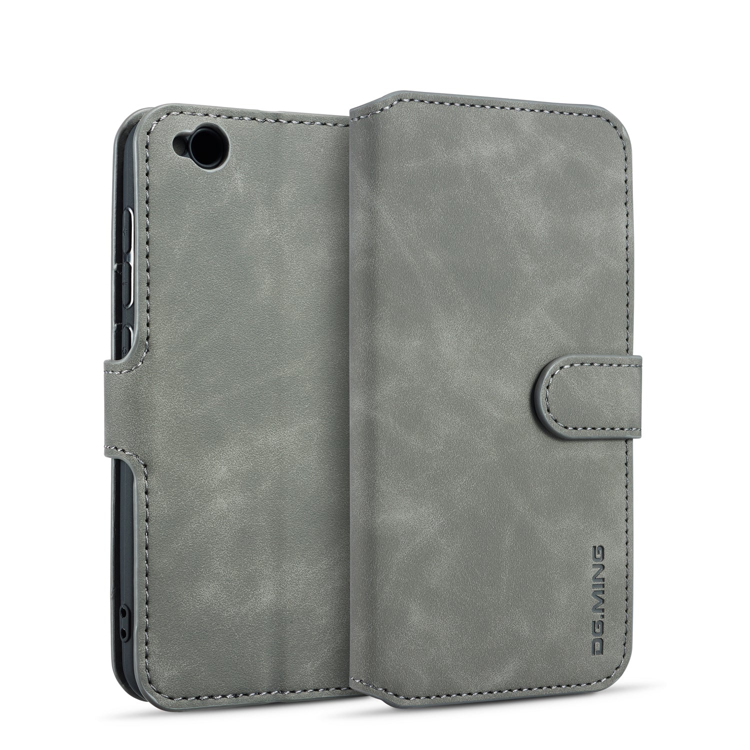 DG.MING Retro Style Wallet Leather Stand Case for Xiaomi Redmi Go