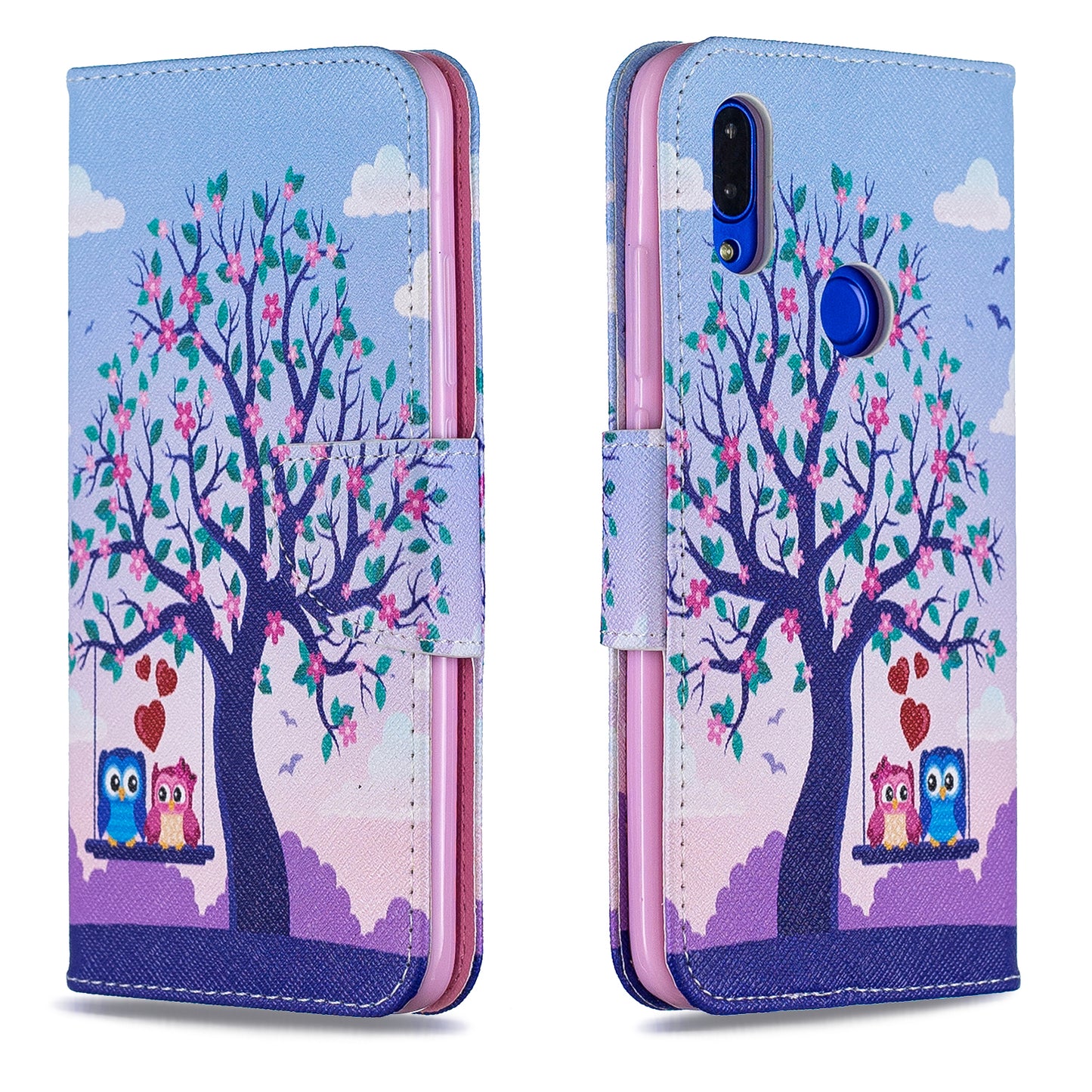 For Xiaomi Redmi 7 Pattern Printing Leather Stand Wallet Case