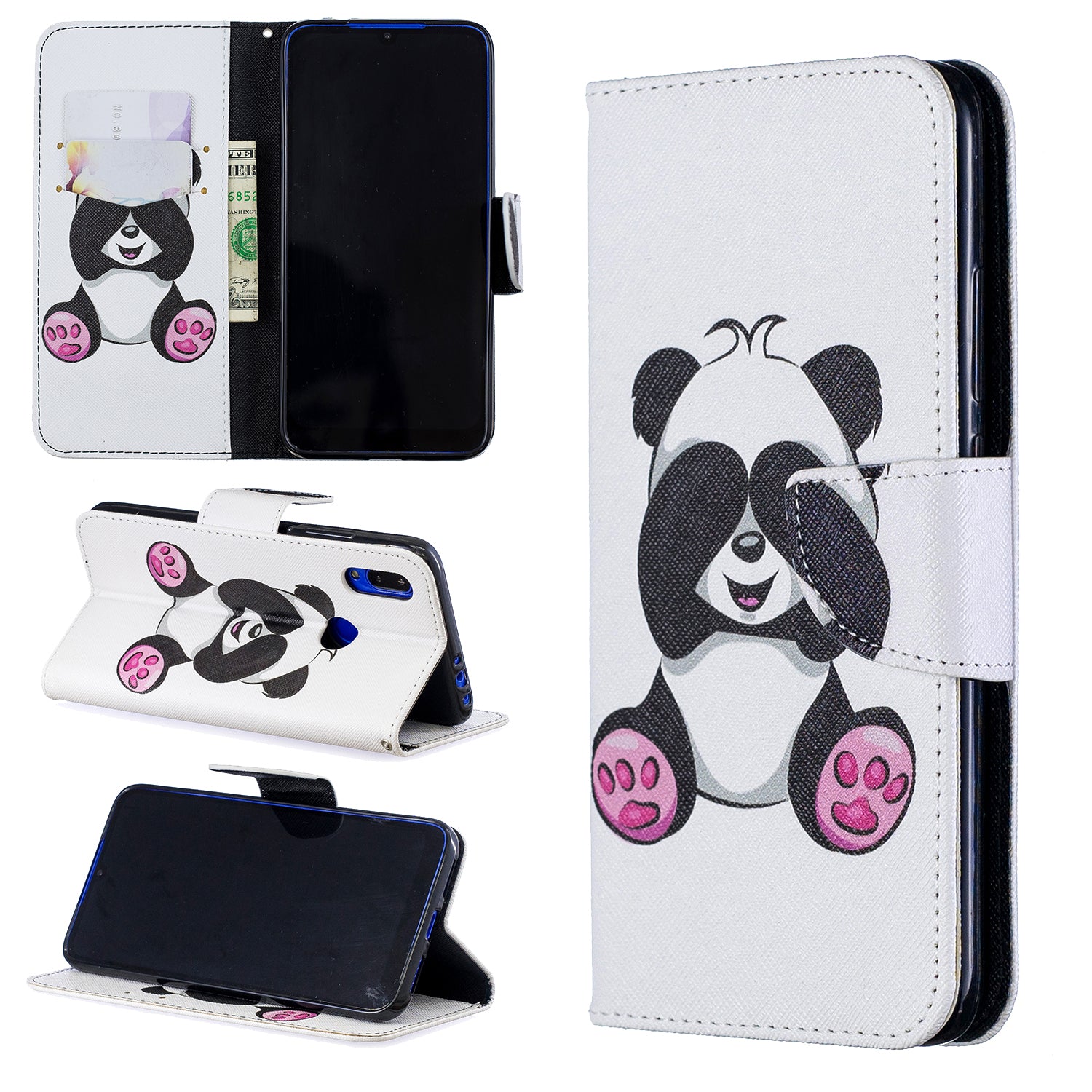 For Xiaomi Redmi 7 Pattern Printing Leather Stand Wallet Case