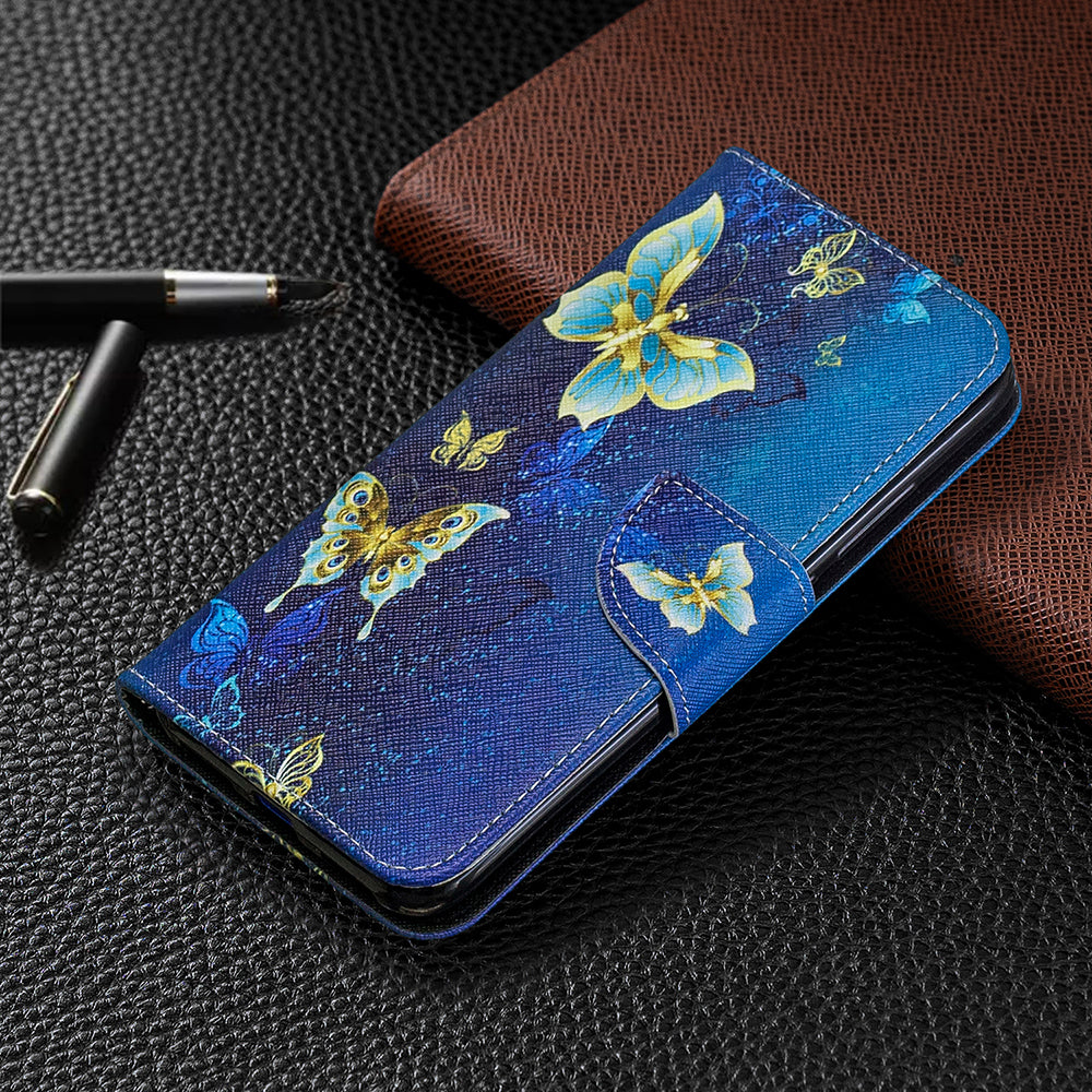 For Xiaomi Redmi 7 Pattern Printing Leather Stand Wallet Case