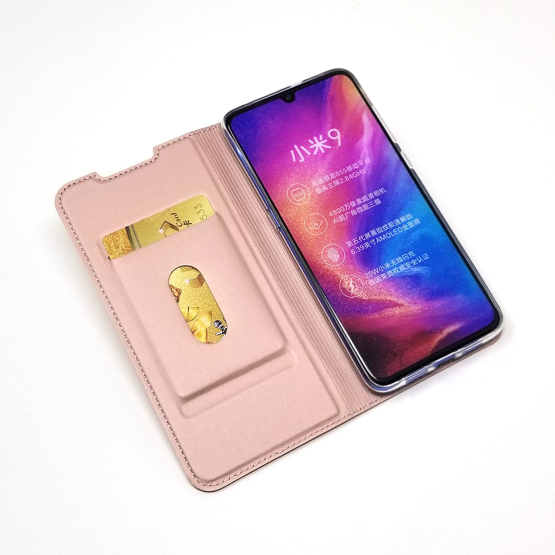 Magnetic Adsorption Leather Card Slot Case for Xiaomi Mi 9
