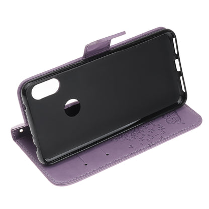 Imprint Tree Owl Wallet Stand Leather Flip Phone Case for Xiaomi Redmi Note 7S / Note 7 / Note 7 Pro (India)