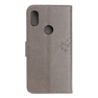 Imprint Tree Owl Wallet Stand Leather Flip Phone Case for Xiaomi Redmi Note 7S / Note 7 / Note 7 Pro (India)