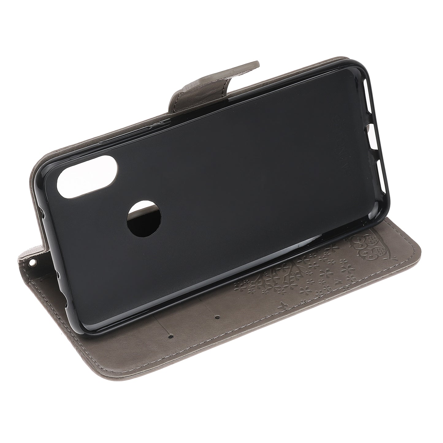 Imprint Tree Owl Wallet Stand Leather Flip Phone Case for Xiaomi Redmi Note 7S / Note 7 / Note 7 Pro (India)