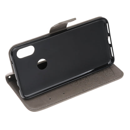 Imprint Tree Owl Wallet Stand Leather Flip Phone Case for Xiaomi Redmi Note 7S / Note 7 / Note 7 Pro (India)