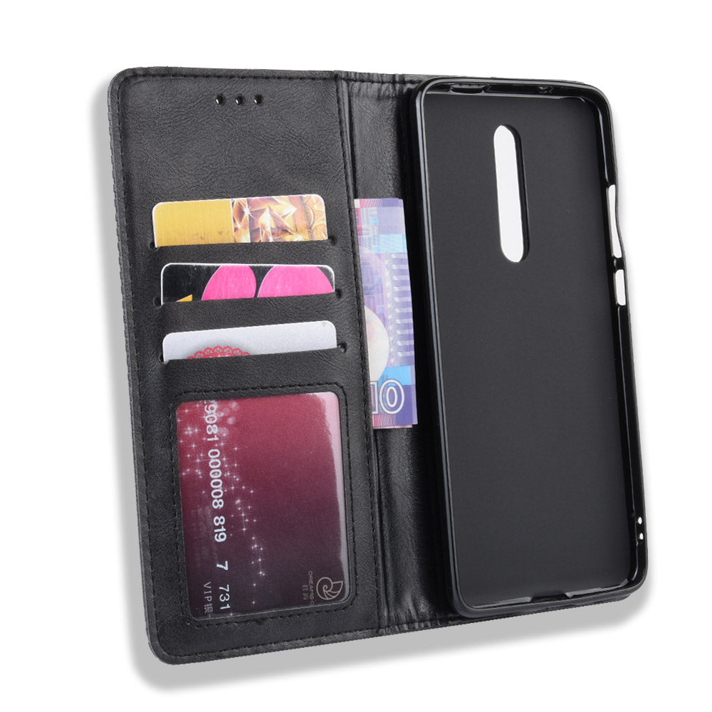 Vintage Style Leather Wallet Case for Xiaomi Redmi K20 / Mi 9T / Redmi K20 Pro / Mi 9T Pro