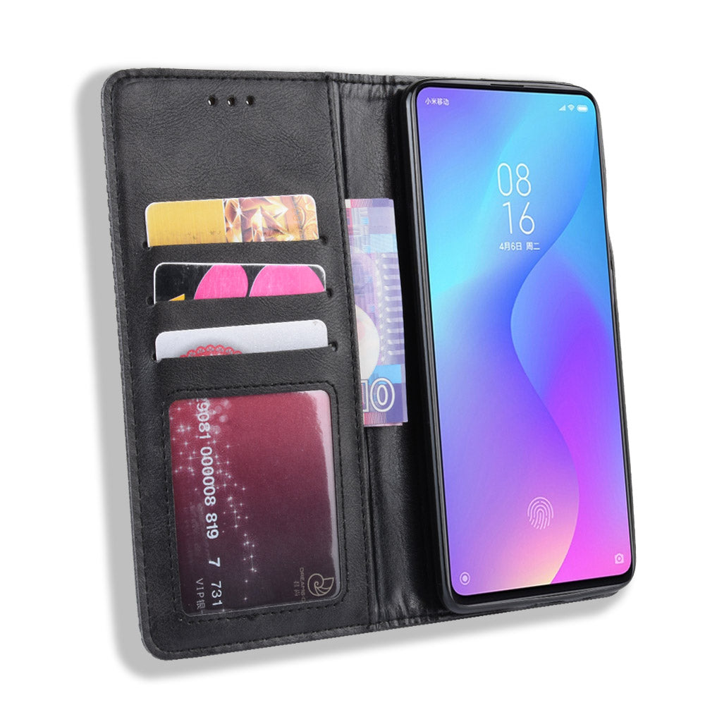 Vintage Style Leather Wallet Case for Xiaomi Redmi K20 / Mi 9T / Redmi K20 Pro / Mi 9T Pro