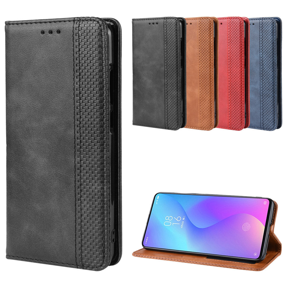 Vintage Style Leather Wallet Case for Xiaomi Redmi K20 / Mi 9T / Redmi K20 Pro / Mi 9T Pro