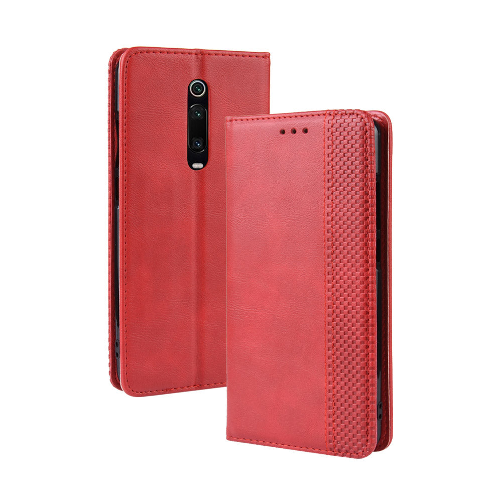 Vintage Style Leather Wallet Case for Xiaomi Redmi K20 / Mi 9T / Redmi K20 Pro / Mi 9T Pro