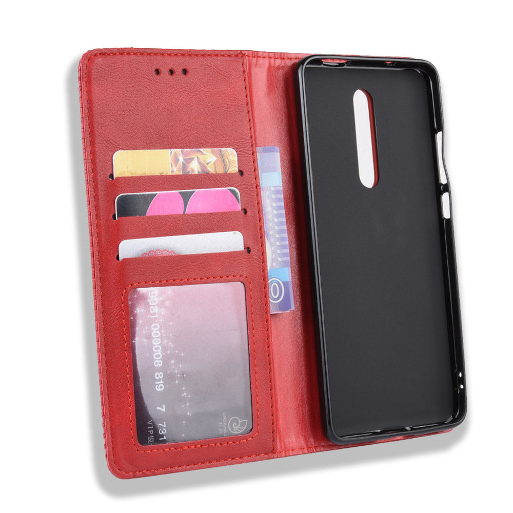 Vintage Style Leather Wallet Case for Xiaomi Redmi K20 / Mi 9T / Redmi K20 Pro / Mi 9T Pro