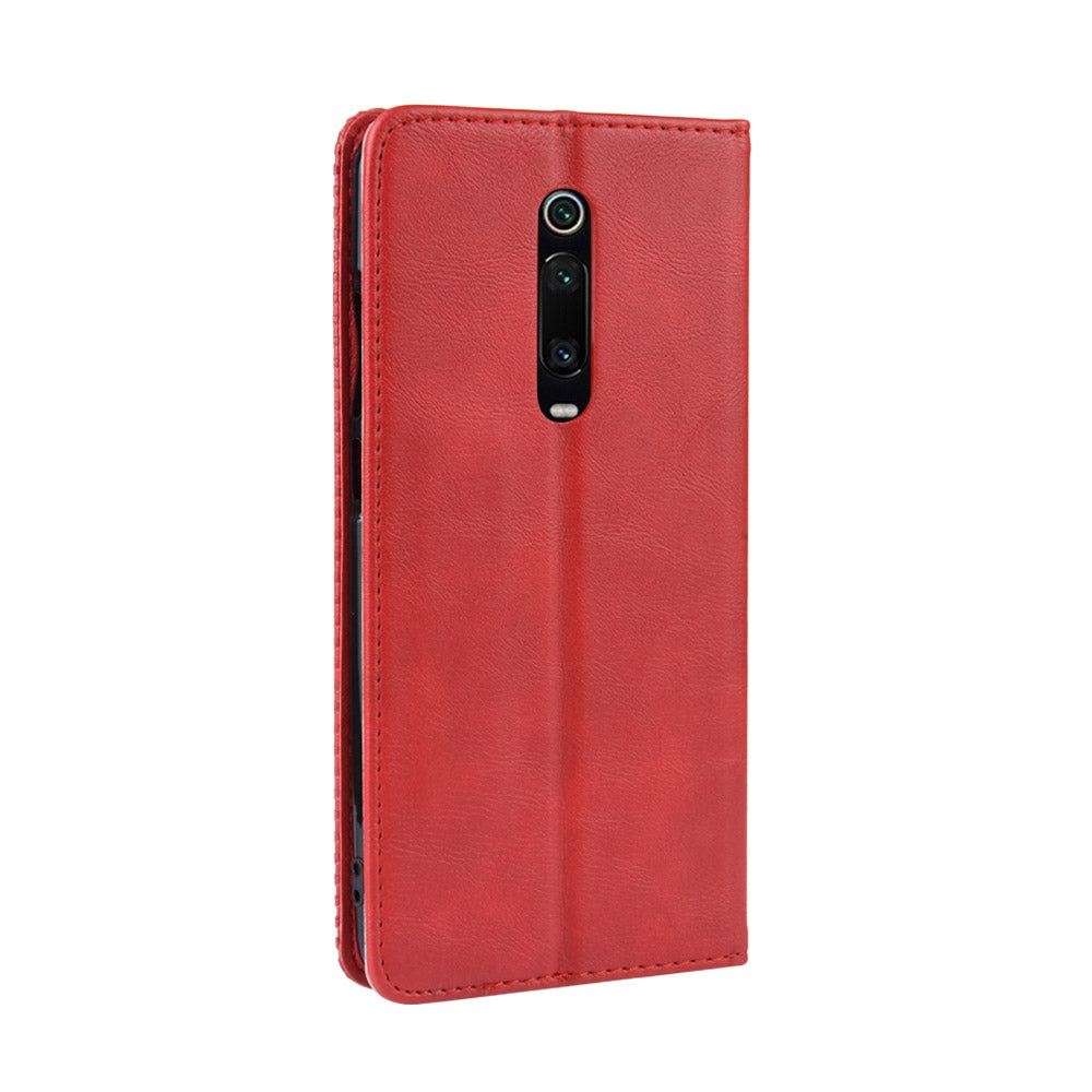 Vintage Style Leather Wallet Case for Xiaomi Redmi K20 / Mi 9T / Redmi K20 Pro / Mi 9T Pro
