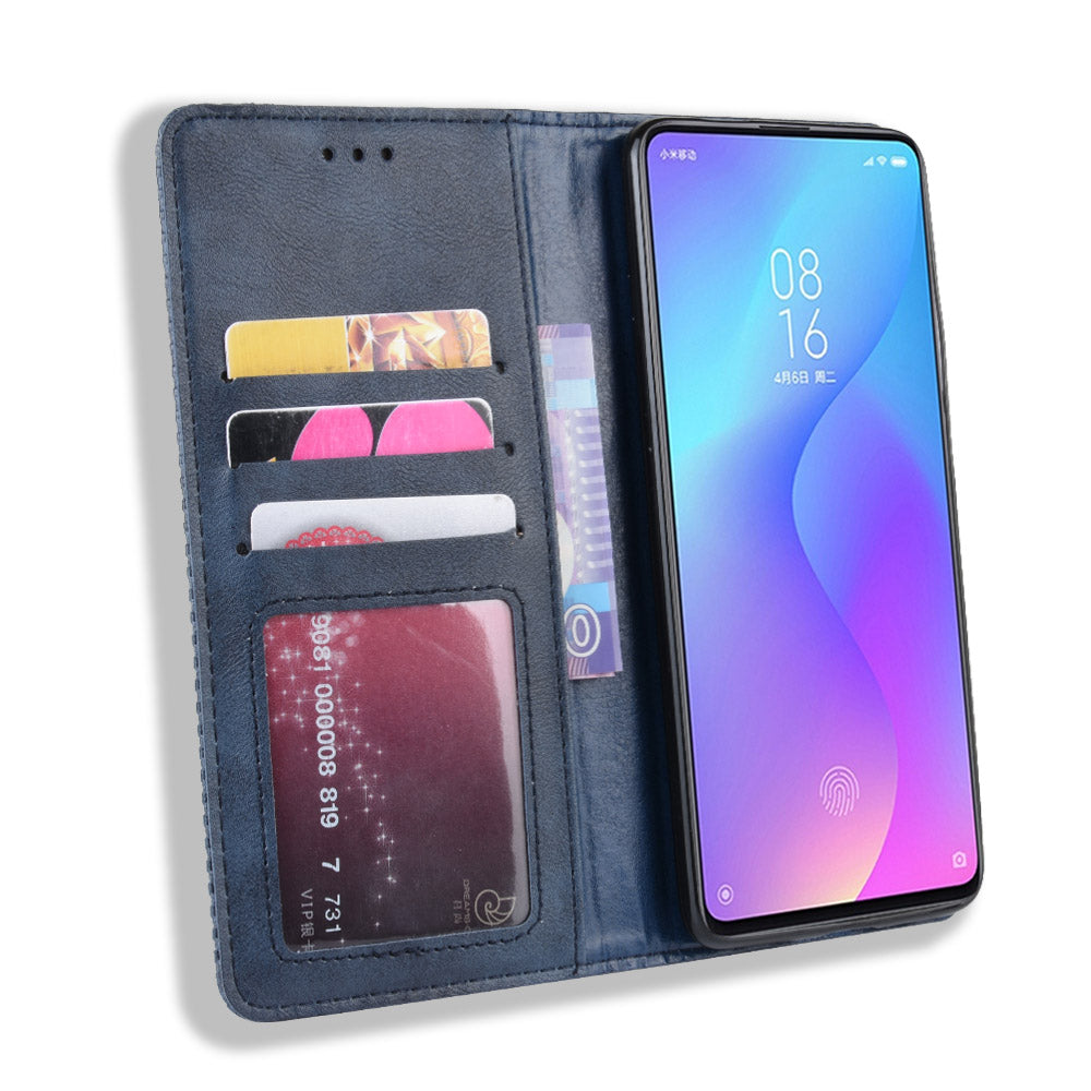 Vintage Style Leather Wallet Case for Xiaomi Redmi K20 / Mi 9T / Redmi K20 Pro / Mi 9T Pro