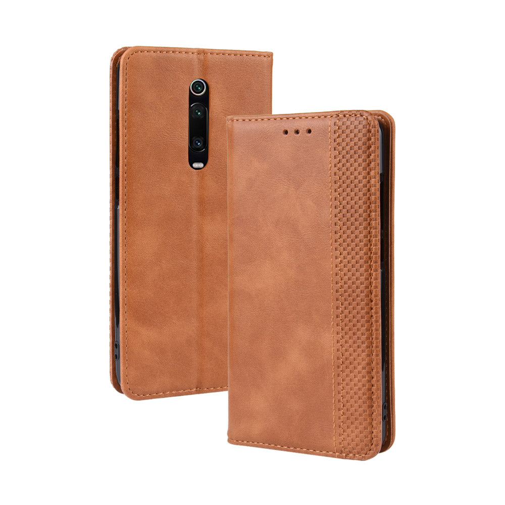 Vintage Style Leather Wallet Case for Xiaomi Redmi K20 / Mi 9T / Redmi K20 Pro / Mi 9T Pro