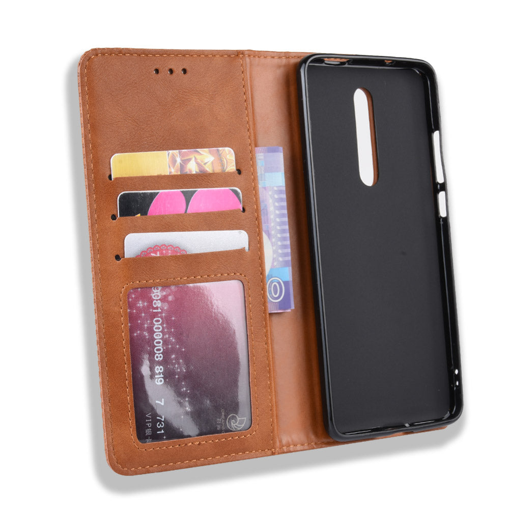 Vintage Style Leather Wallet Case for Xiaomi Redmi K20 / Mi 9T / Redmi K20 Pro / Mi 9T Pro