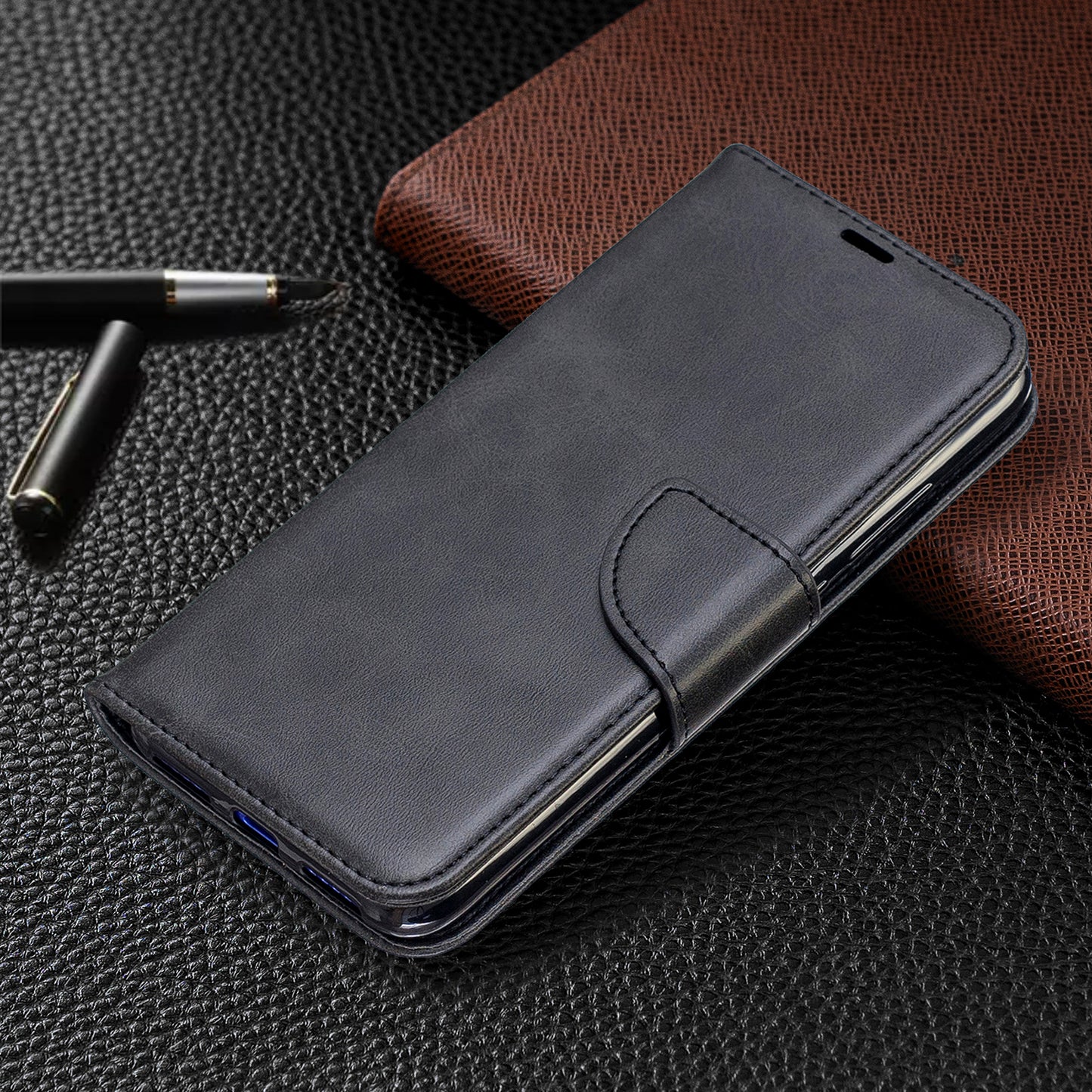 PU Leather Phone Cover for Xiaomi Redmi Note 7 / Note 7 Pro (India) / Note 7S