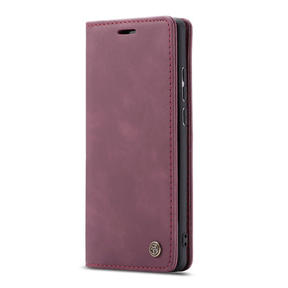 CASEME 013 Series Auto-absorbed Retro Business Leather Wallet Stand Phone Case for Xiaomi Mi 9