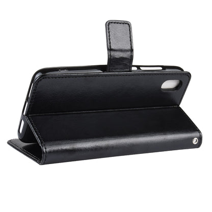 Crazy Horse Texture Leather Stand Wallet Phone Shell for Xiaomi Redmi 7A