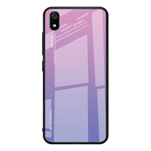 Gradient Color Glass + TPU Hybrid Case for Xiaomi Redmi 7A