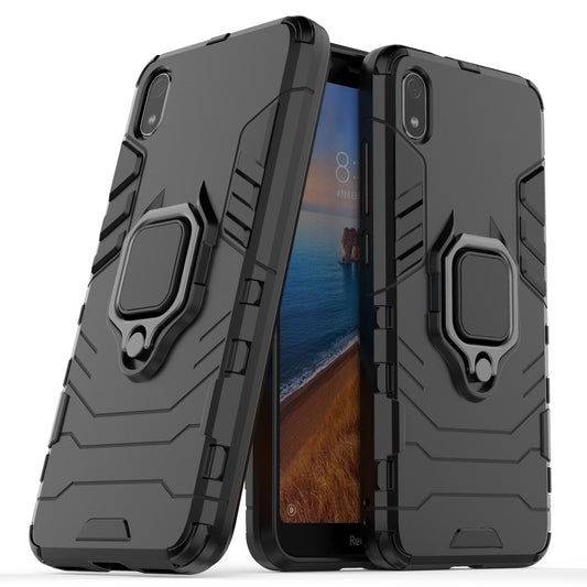 Cool Guard Ring Holder Kickstand PC TPU Hybrid Case for Xiaomi Redmi 7A