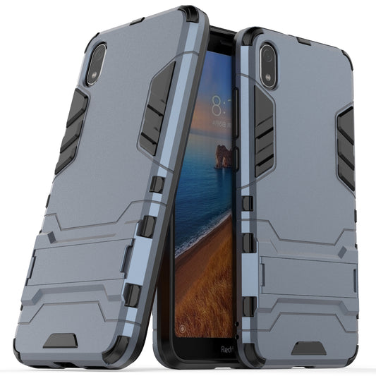 Plastic + TPU Hybrid Phone Shell with Kickstand for Xiaomi Redmi 7A