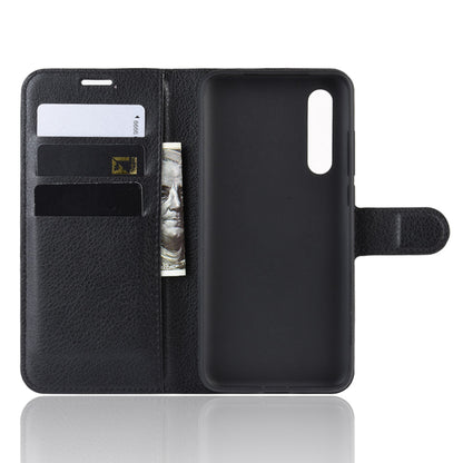 Litchi Skin Leather Wallet Stand Cell Phone Case for Xiaomi Mi CC9e/Mi A3