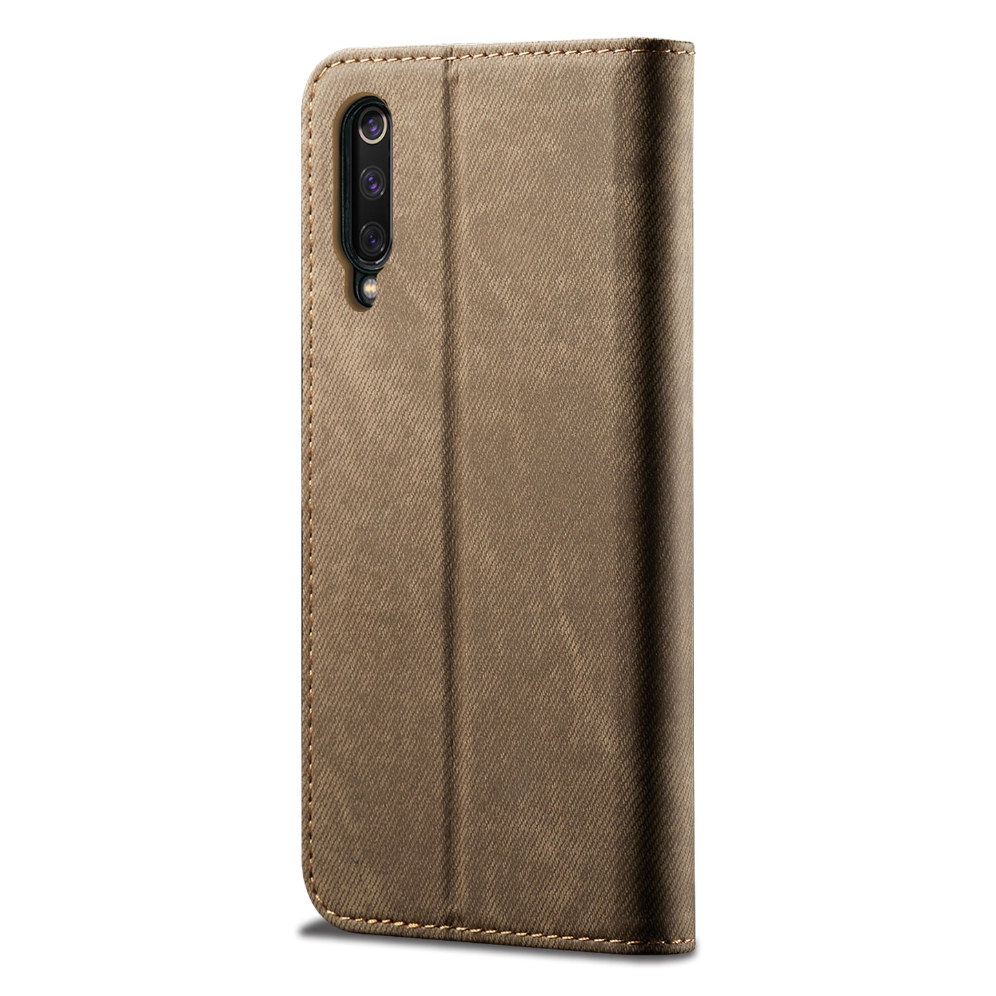 Retro Style Jeans Cloth Leather Stand Case with Card Slots for Xiaomi Mi 9