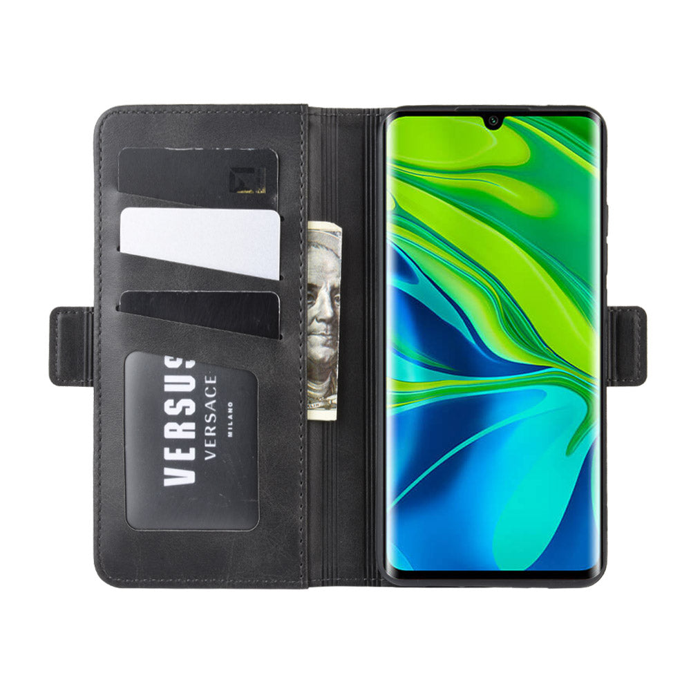 Magnet Adsorption Flip Leather Wallet Case for Xiaomi Mi CC9 Pro/Note 10/Note 10 Pro