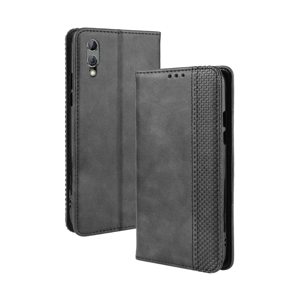 Retro Style PU Leather Stand Wallet Phone Casing for Xiaomi Black Shark 2/Black Shark 2 Pro