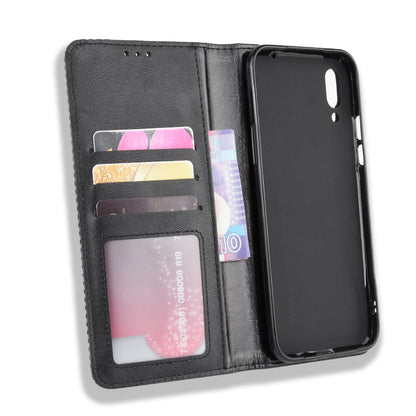 Retro Style PU Leather Stand Wallet Phone Casing for Xiaomi Black Shark 2/Black Shark 2 Pro