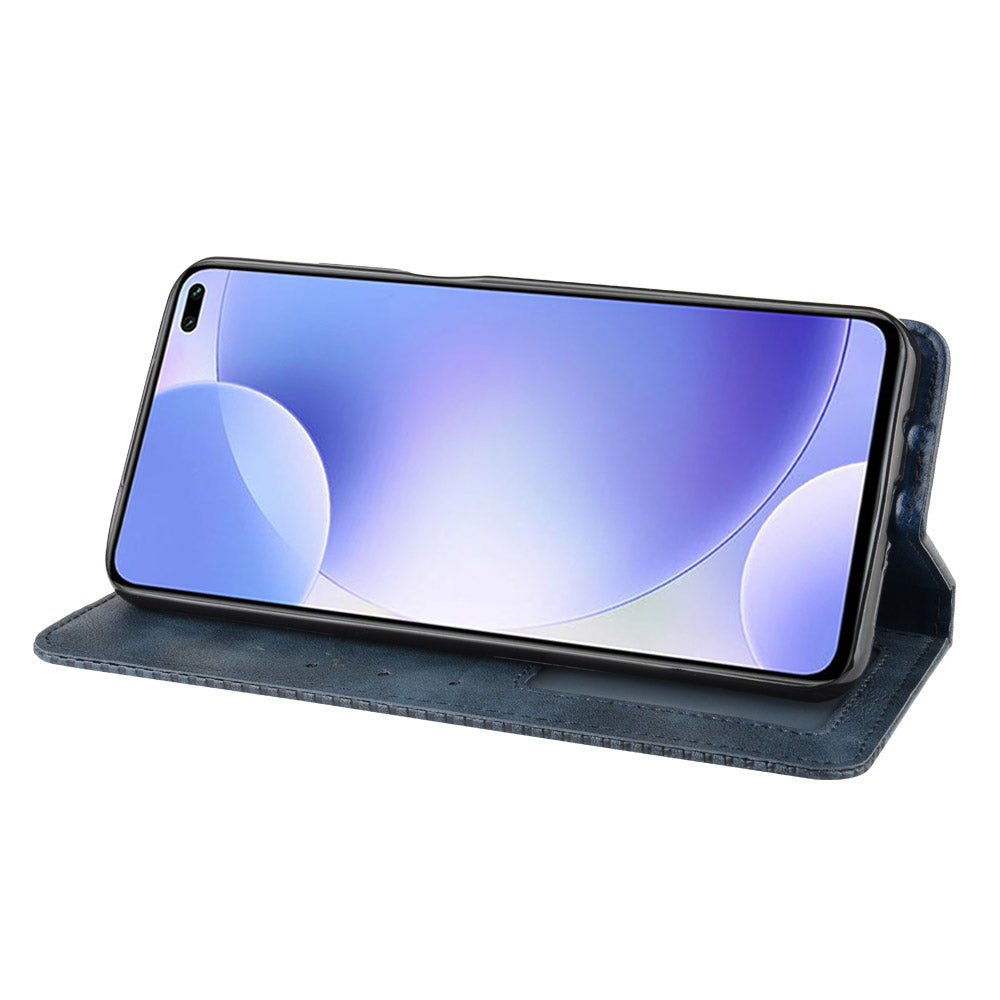 Retro Style Auto-absorbed Leather Covering for Xiaomi Redmi K30/Poco X2/K30 5G