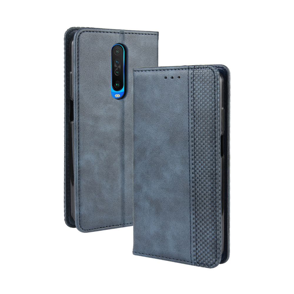 Retro Style Auto-absorbed Leather Covering for Xiaomi Redmi K30/Poco X2/K30 5G