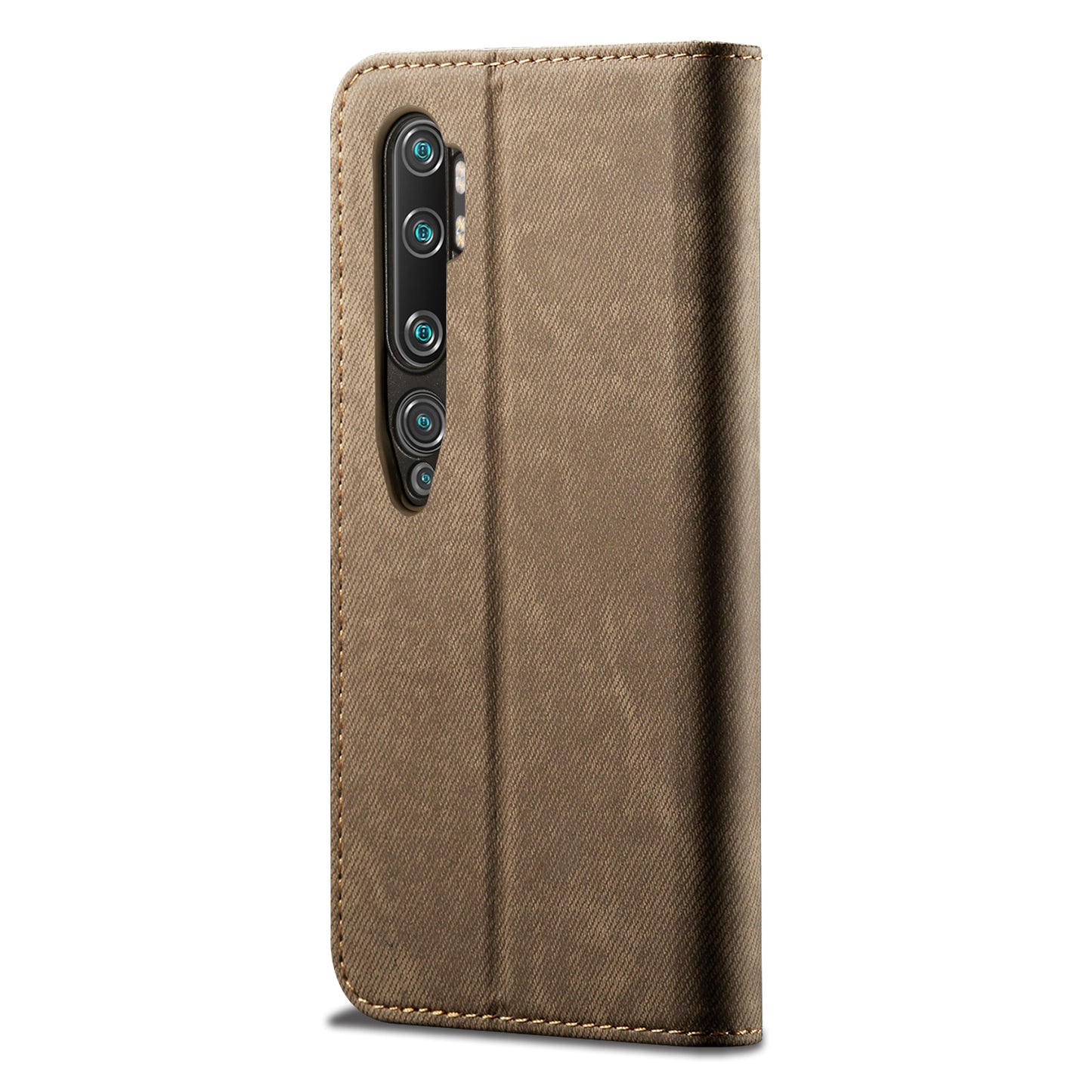 Retro Style Jeans Cloth Leather Wallet Case for Xiaomi Mi CC9 Pro / Mi Note 10 / Mi Note 10 Pro