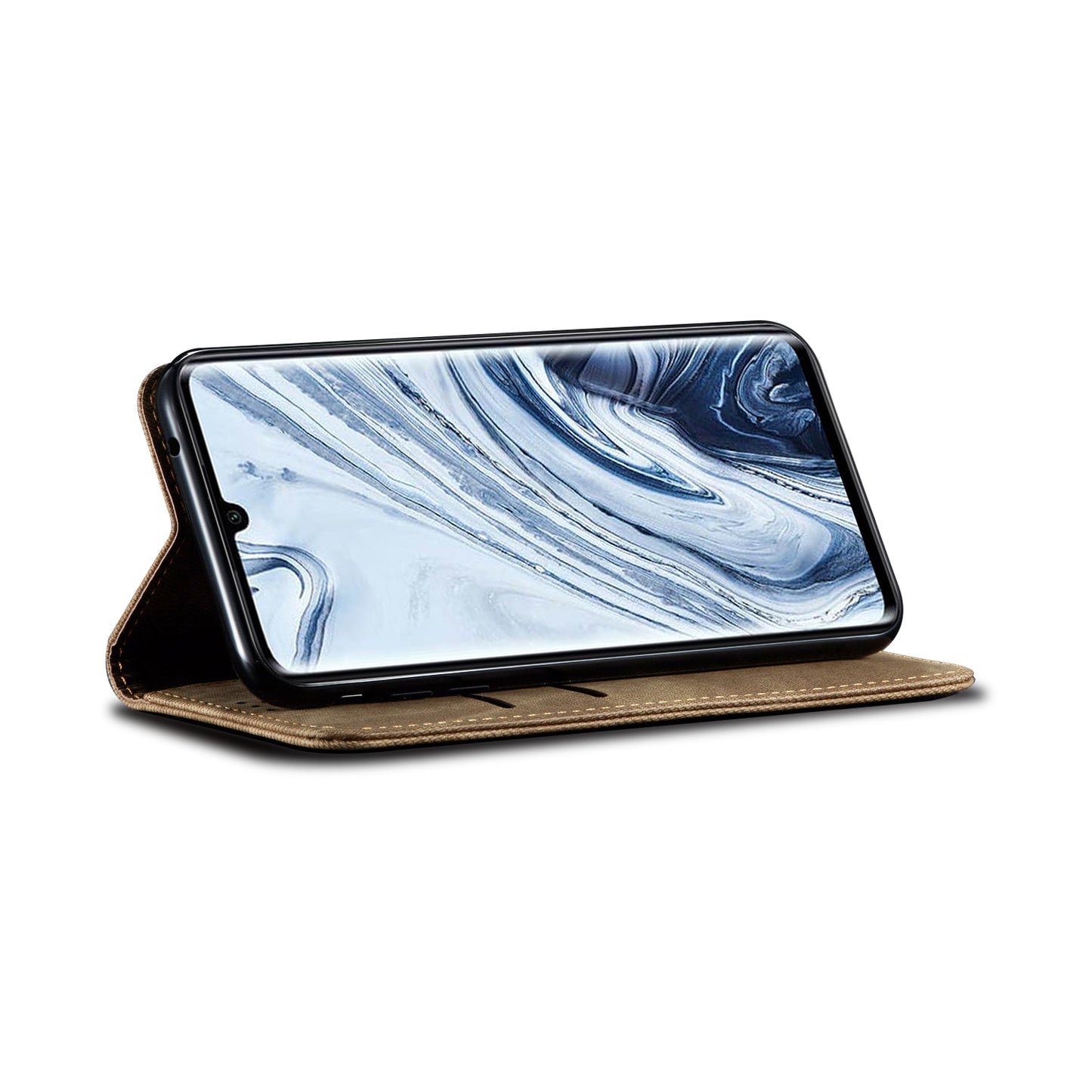 Retro Style Jeans Cloth Leather Wallet Case for Xiaomi Mi CC9 Pro / Mi Note 10 / Mi Note 10 Pro