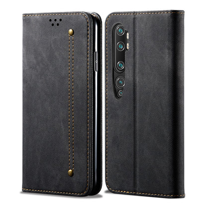 Retro Style Jeans Cloth Leather Wallet Case for Xiaomi Mi CC9 Pro / Mi Note 10 / Mi Note 10 Pro