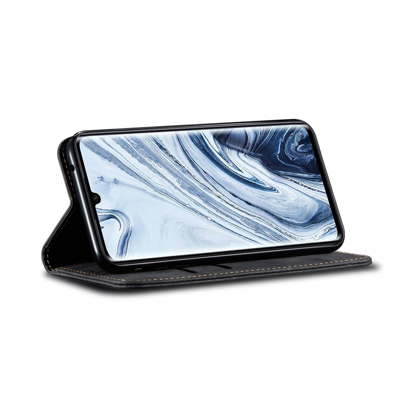 Retro Style Jeans Cloth Leather Wallet Case for Xiaomi Mi CC9 Pro / Mi Note 10 / Mi Note 10 Pro