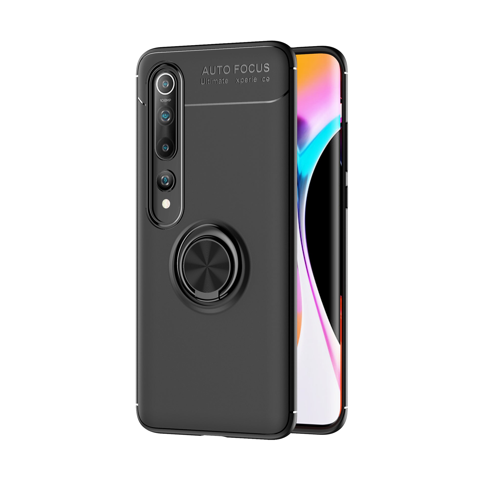 Finger Ring Kickstand TPU Case for Xiaomi Mi 10 / Mi 10 Pro (Built-in Metal Sheet)