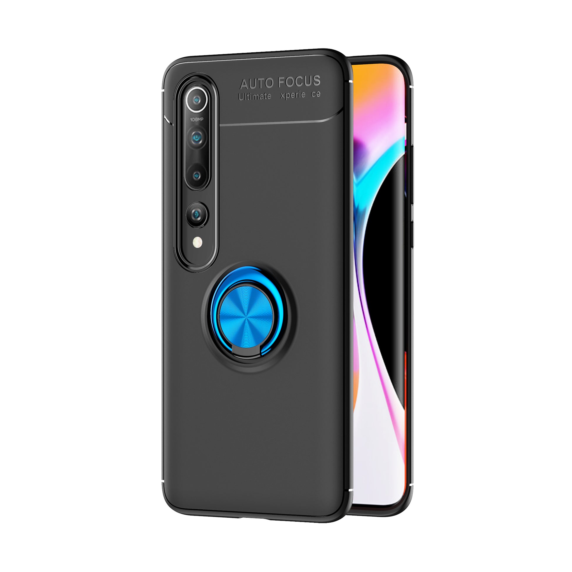 Finger Ring Kickstand TPU Case for Xiaomi Mi 10 / Mi 10 Pro (Built-in Metal Sheet)