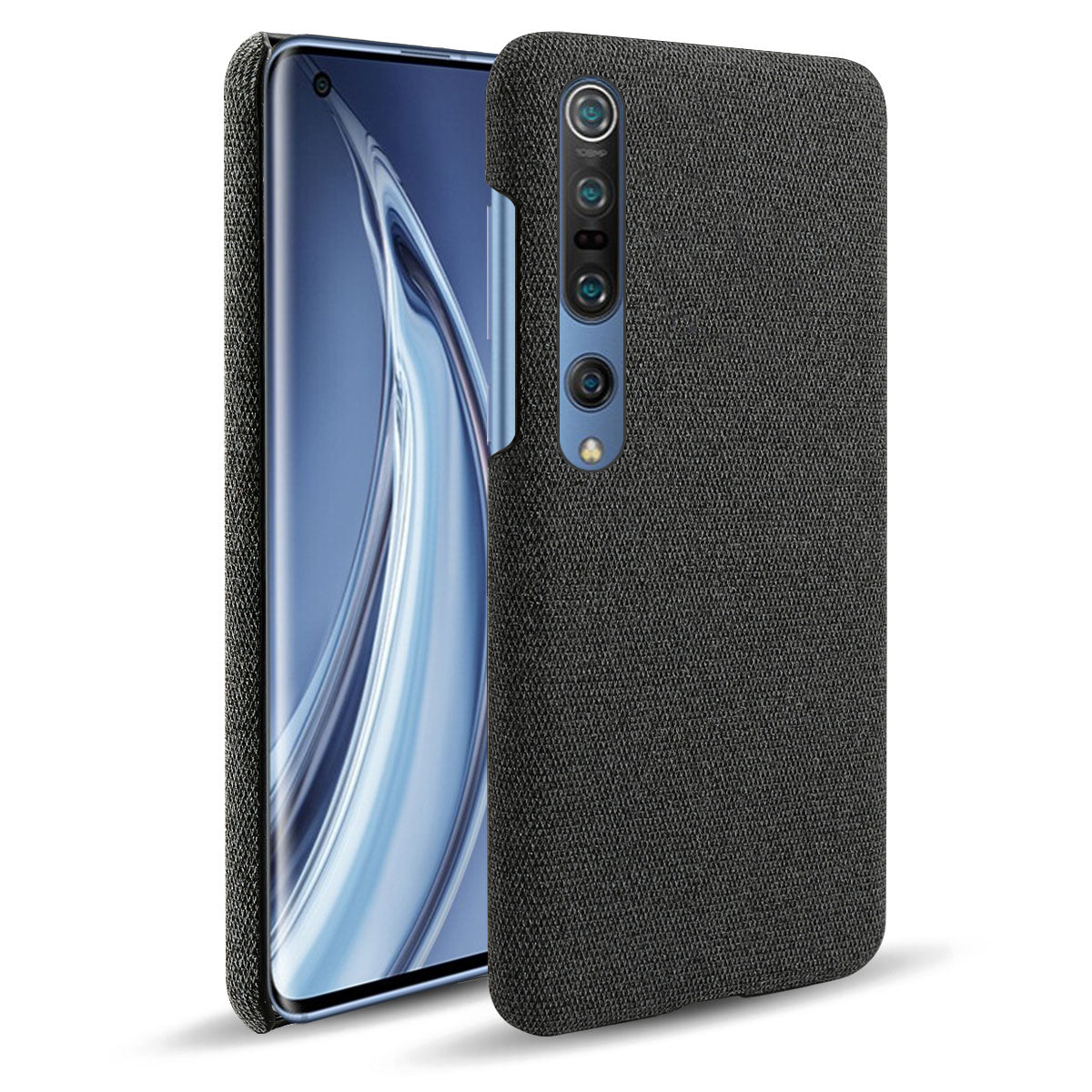 KSQ Cloth Coated Plastic Hard Phone Shell for Xiaomi Mi 10/Mi 10 Pro