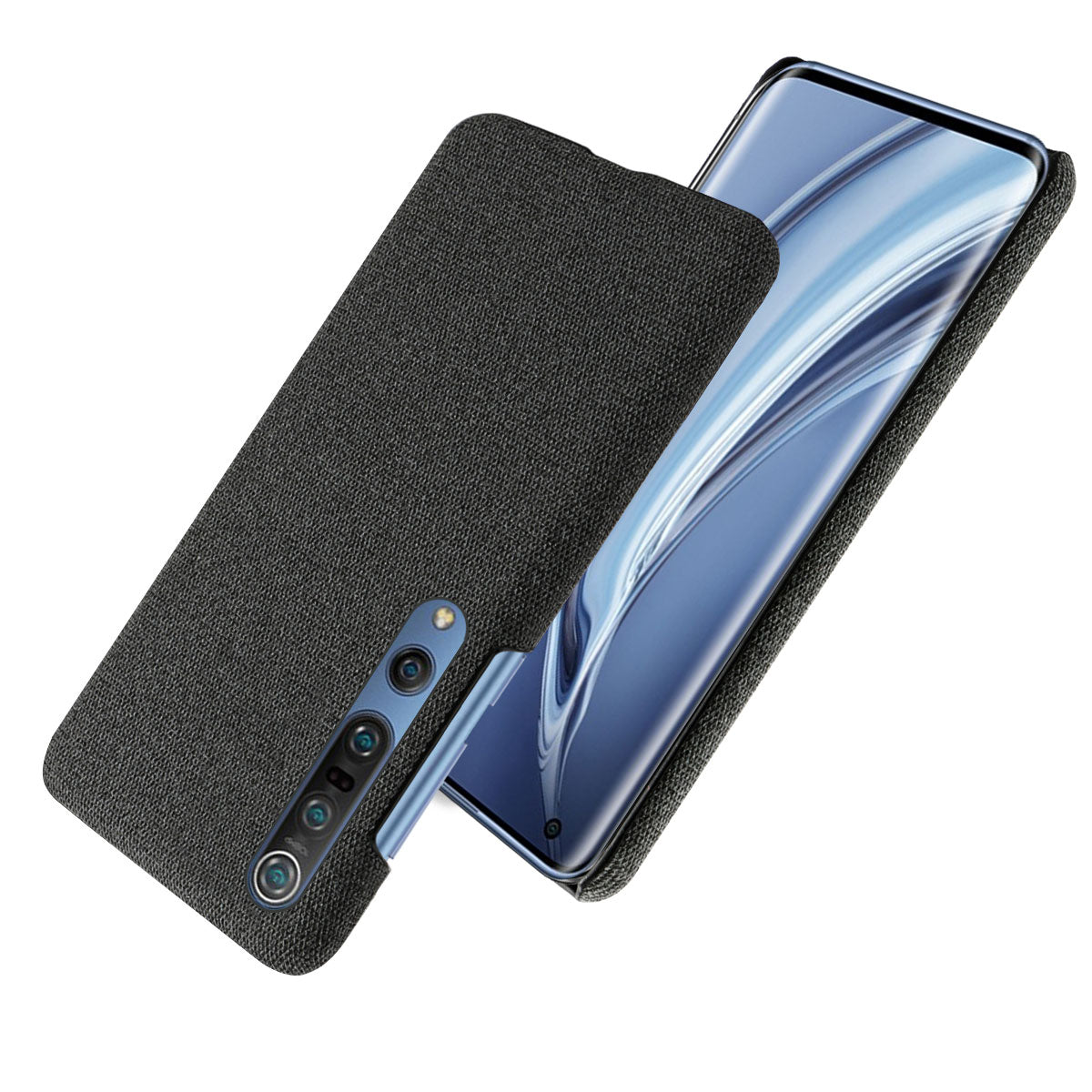 KSQ Cloth Coated Plastic Hard Phone Shell for Xiaomi Mi 10/Mi 10 Pro