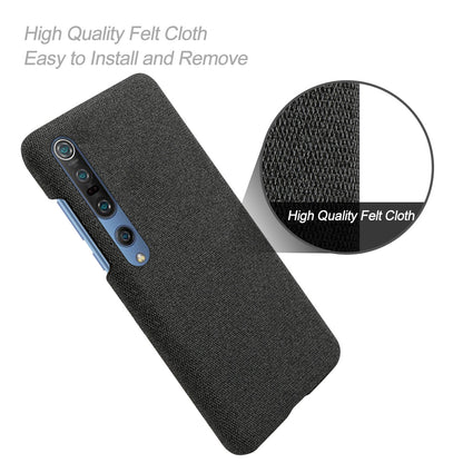 KSQ Cloth Coated Plastic Hard Phone Shell for Xiaomi Mi 10/Mi 10 Pro