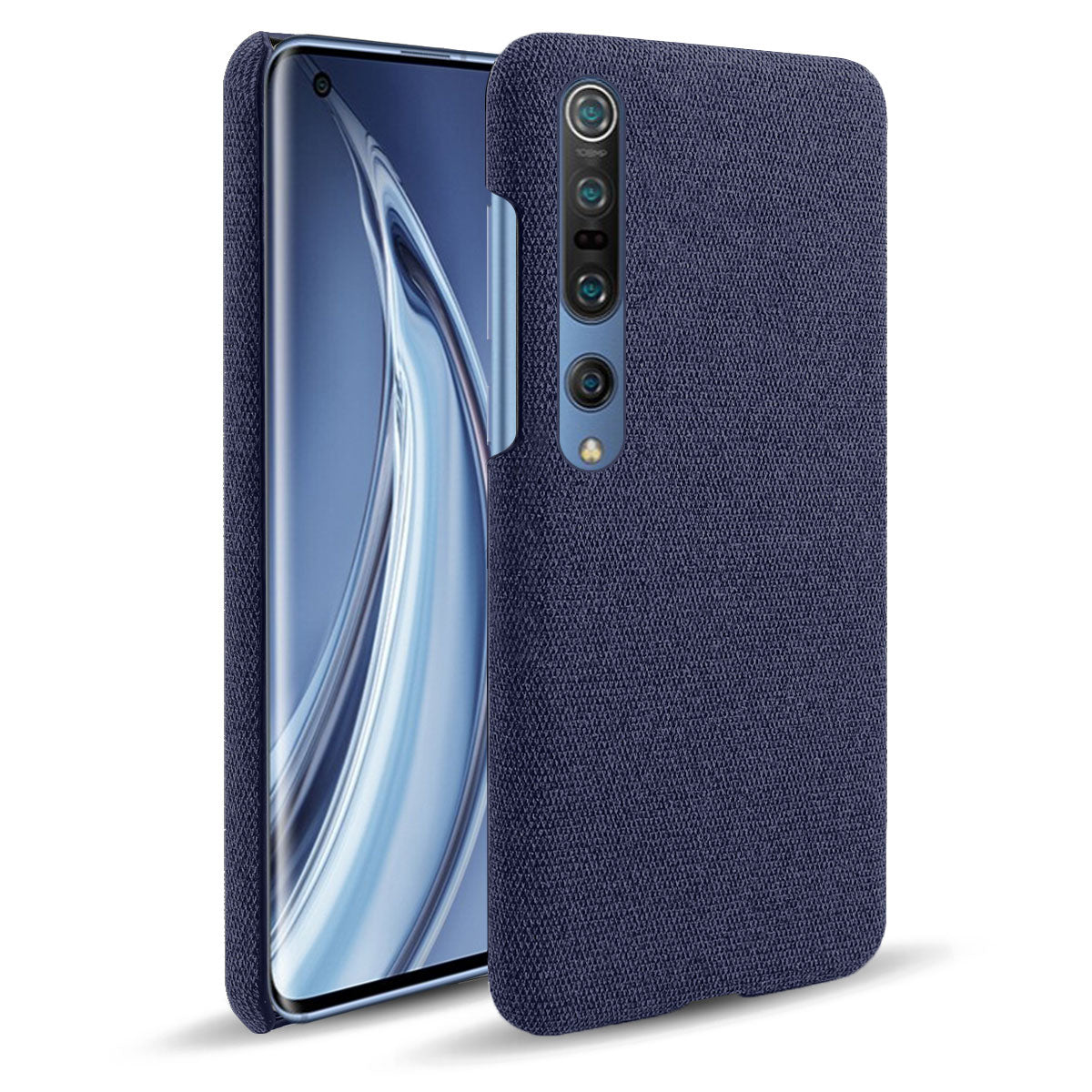 KSQ Cloth Coated Plastic Hard Phone Shell for Xiaomi Mi 10/Mi 10 Pro